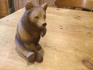 Huggler Brienz Carving Of A Bear 14cm High