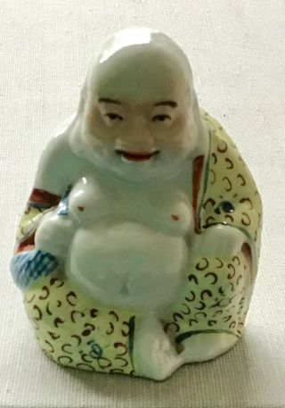 Small Vintage Chinese Porcelain Laughing Buddha