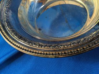 Reed & Barton 1201 Silverplate Bowl Serving Dish w/ Lid Ornate VTG Antique 3