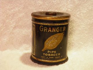 Antique - Granger Rough Cut Pipe Tobacco Tin - Pointer On Tobacco