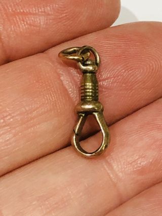 Antique Victorian 9ct Gold Dog Clip Clasp,  375