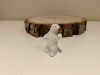 Vintage Antique Miniature Bisque German Polar Bear Figurine,  Germay,  Snow Baby 2