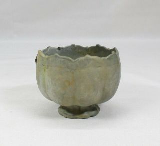 B872: Korean unusual shaped cup of blue porcelain ware of Goryeo style 3