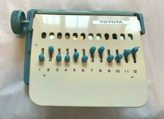 Toyota Knitting Machine Parts Accessories Rare 12 Stitch Hole Puncher Card K747