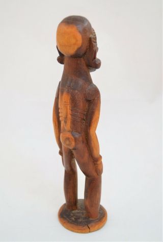ANTIQUE PRIMITIVE MEXICAN MAYAN AZTEC HAND CARVED WOODEN STATUE FIGURINE 3