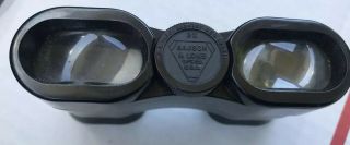 Mega Rare 1930s Art Deco Bausch & Lomb 3x Binoculars Bakelite Body Oblong Lenses