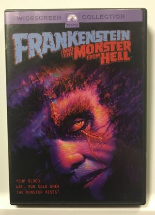 Frankenstein And The Monster From Hell (dvd,  2003).  Rare.  Hammer Peter Cushing