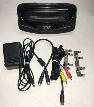 Sega Genesis 32x Console Adapter And Cables:,  Rare Mk - 84000