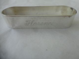 Gorham Sterling Napkin Ring Engraved Name Of Florence.  1/2 " By 2 1/2 ",  Oval