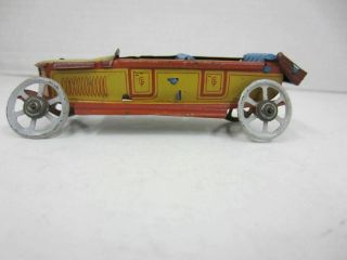 Antique G.  Fischer Germany Gf Convertible Automobile Car Tin Litho Penny Toy