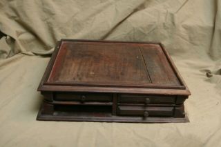 Antique 19th C Country Store Display Box Mirrored Sides 14.  5 " Sq W Losses