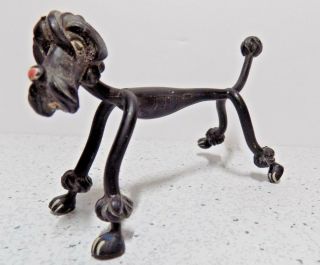 Vintage Rare Schleich Bendable Poodle Dog German Toy Figure Germany Animal