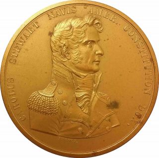 Rare Us Bronze Medal Captain Charles " Carolus " Stewart 519 65 Mm