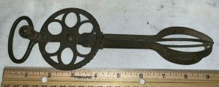 Antique Turner & Seymour T&s Cast Iron Egg Beater Made In Usa Pat Applied For