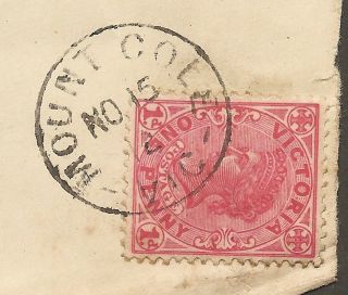 Rare Victoria Postmark: Mount Cole / Vic On Piece (no 15 12)