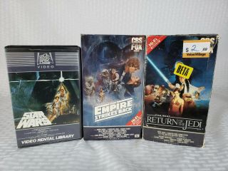 Star Wars 1982 Beta Not Vhs 20th Century Fox Rare Collectable Trilogy