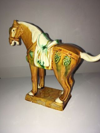 CHINESE TANG War Horse,  Ceramic Figurine 2