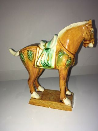CHINESE TANG War Horse,  Ceramic Figurine 3