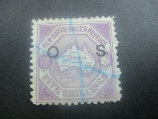Nsw Stamps: Overprint Os - Rare (d371)