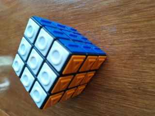 Rare Vintage Rubik ' s 3x3 Blind CubeTwisty Puzzle Brainteaser 2