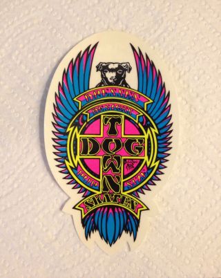 Vintage Skateboard Sticker Dogtown Eric Dressen Pup Size Wes Humptson Art Nos