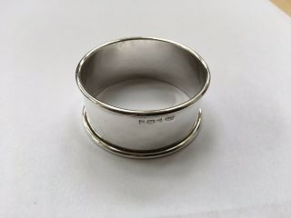 Vintage Solid Silver Napkin Ring,  Hallmarked,  1994 P&s