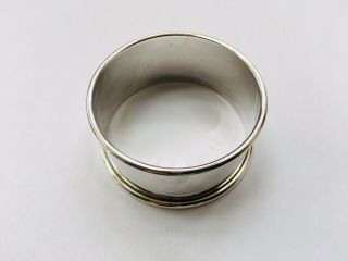 Vintage Solid Silver Napkin Ring,  Hallmarked,  1994 P&S 2