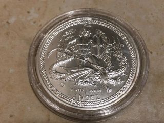 Rare 2015 Isle Of Man.  999 Fine Silver 1 Oz Angel Investment Coin
