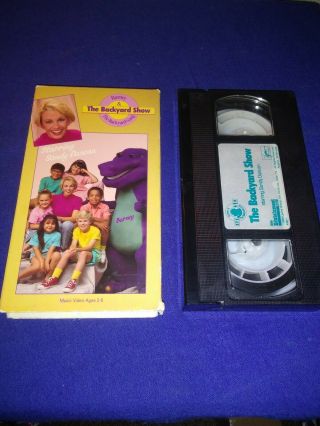 Barney The Backyard Show RARE Print VHS Gang With Sleeve 2