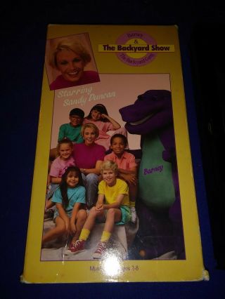 Barney The Backyard Show RARE Print VHS Gang With Sleeve 3