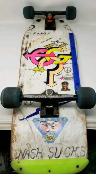 Vintage 1980s Sure Grip Eric Grisham Rare Skateboard Variflex
