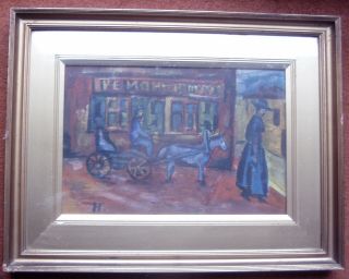 Rare Russian Painting On Wood Early Xx C.  Framed,  Glassed Size:44 X34cm.