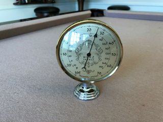 Vintage Auto Thermometer Gauge Rare 1950s 1960s Accessory Chevy Ford Mopar