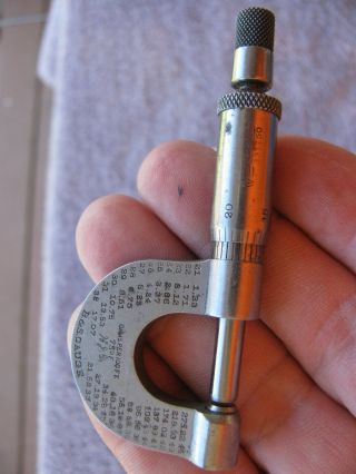 B & S Gauge 0 - 1/2 micrometer diameter in Mils old antique machinist tool 2