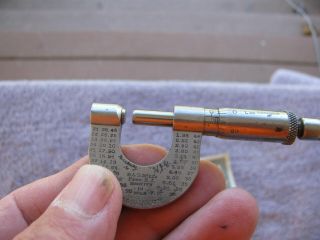 B & S Gauge 0 - 1/2 micrometer diameter in Mils old antique machinist tool 3