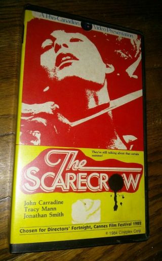 The Scarecrow Vhs Rare Gore Horror Slasher Pan Canadian Video