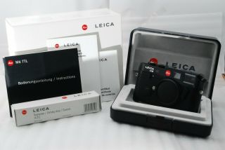 " Rare Top " Leica M6 Ttl 0.  85 35mm Rangefinder Camera In Black 3064