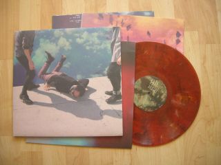 LOCAL NATIVES hummingbird BLOOD RED MARBLED VINYL limited ed RARE 2