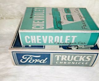 2 Fake Book Safe Secret Storage Box Antique Look Ford Trucks Bel Air Chevrolet