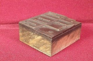 Antique Copper Letterpress Greenfield,  Amity,  Township Map Erie Co Print Block 2