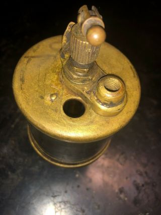 Antique Brass Oiler Hit Miss Engine IHC Glass Oiler 2