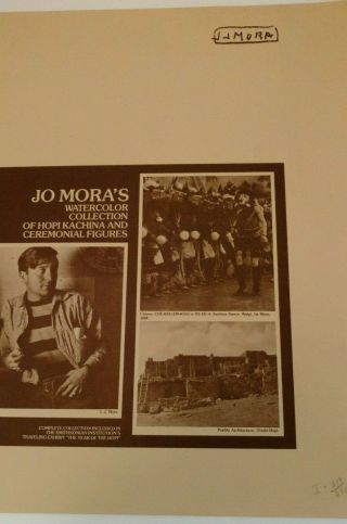 Jo Mora.  A Rare And Complete Set Of 8 Hopi Kachina Prints