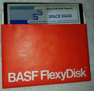 Rare Apple Ii Game Space Eggs By Sirius Software For Apple Ii Computer Family
