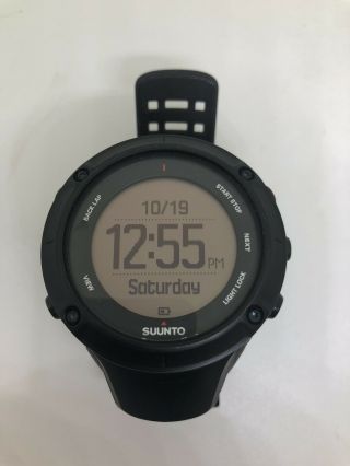 Suunto Ambit3 Peak Black Great Shape With Hr Monitor,  And Charger.  Rarely.