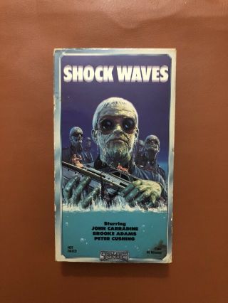 Shock Waves Vhs Horror Rare Nazi Zombies Prism Peter Cushing