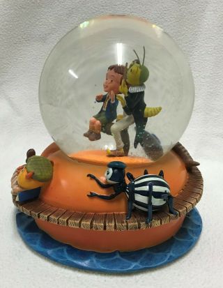 Disney ' s James and the Giant Peach Snow Globe Tune My Name is James Rare Globe 2