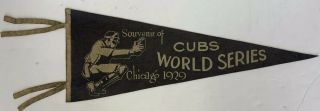 Rare 1929 Chicago Cubs World Series Pennant