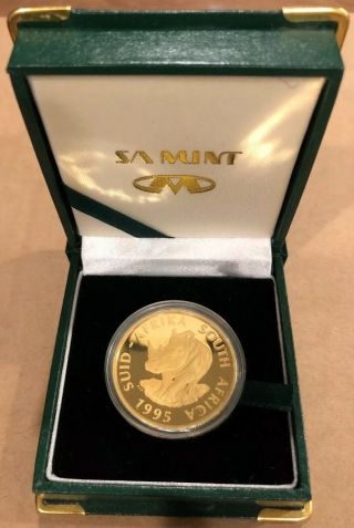1995 NATURA 1 OZ Gold - THE RHINO South African Rare /89 Uncirculated 2