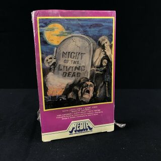Night Of The Living Dead Beta - Rare W Box - Betamax Not Vhs