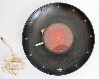 Rare Nelson Howard Miller Vtg Mid Century Modern Platter String Clock